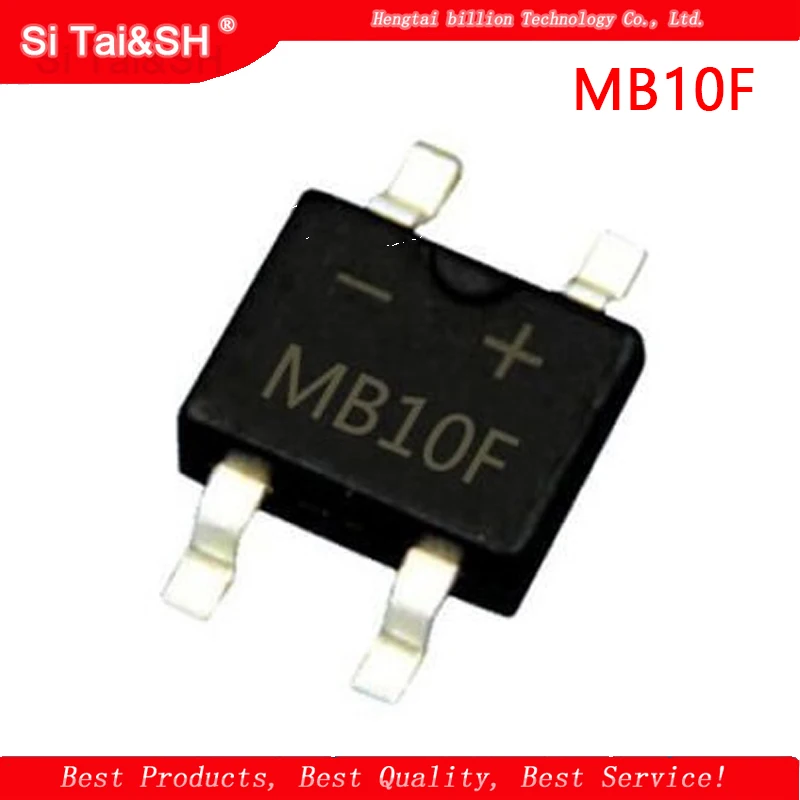 50pcs Mb10f 1a 1000v Sop-4 Diode Bridge Rectifier Smd - Integrated ...