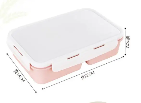 Модный из пшеничной соломы контейнер Bento для обеда микроволновая печь Bento Ланч-бокс контейнер для еды Ланч-бокс контейнер для хранения еды для студентов