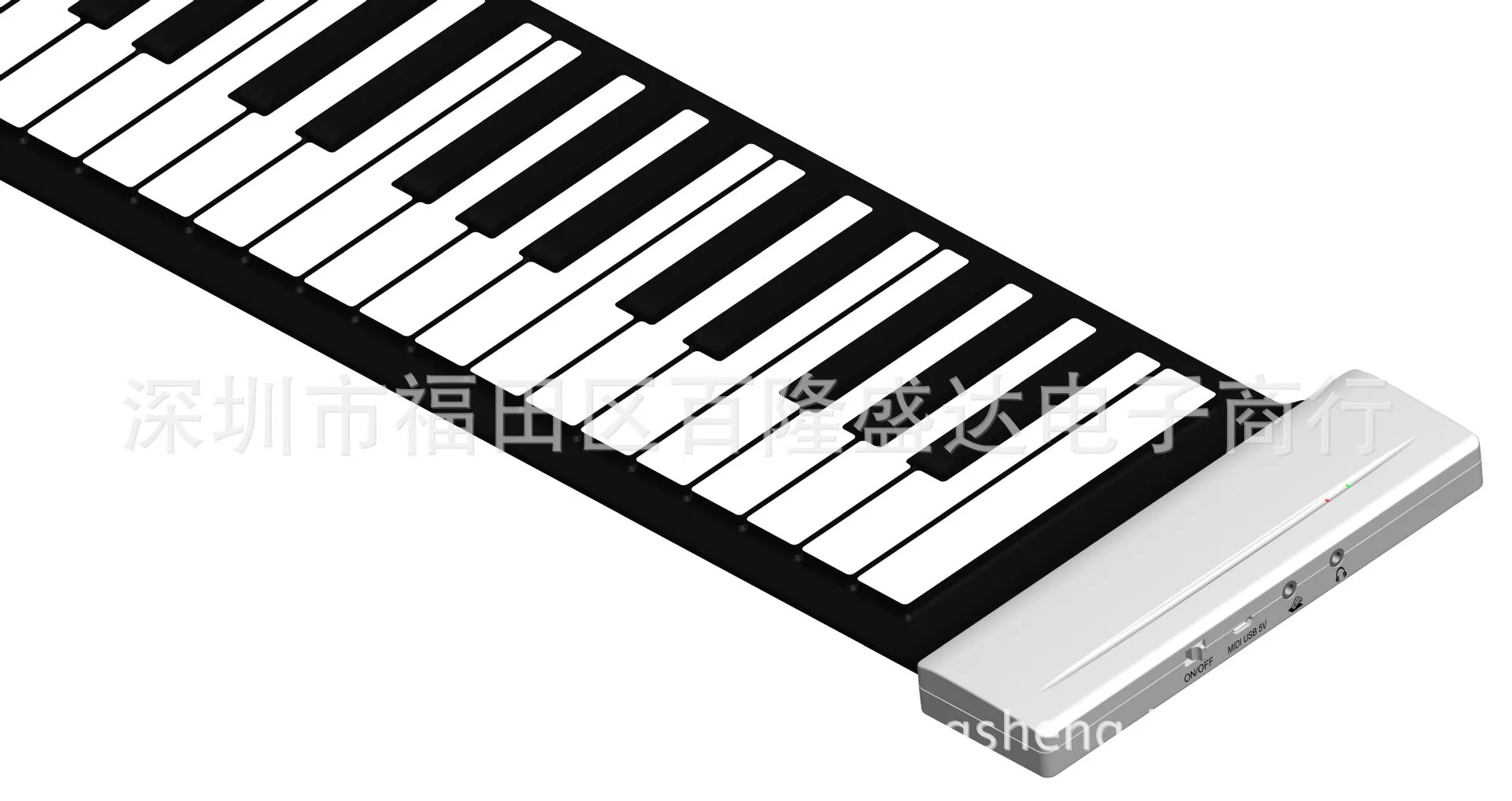 

Hot Selling 88 Key Thick Foldable Hand Roll Piano with Lithium Battery Midi Soft Keyboard Portable