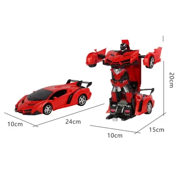 

Remote Control Robot One Button Transformation Car Kids Toy Gift XH8Z