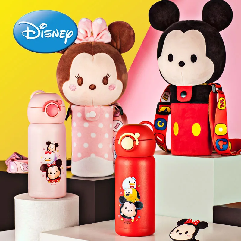 

Disney 350ml Stainless Steel Thermos cup Mickey Minnie child for Sport Water Bottles Travel Coffee Mug Travel Portable To Climb