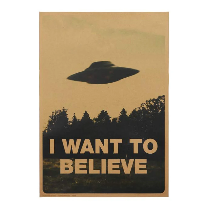 TIE-LER-Vintage-Classic-Movie-The-Poster-I-Want-To-Believe-Poster-Bar-Home-Decor-Kraft (2)