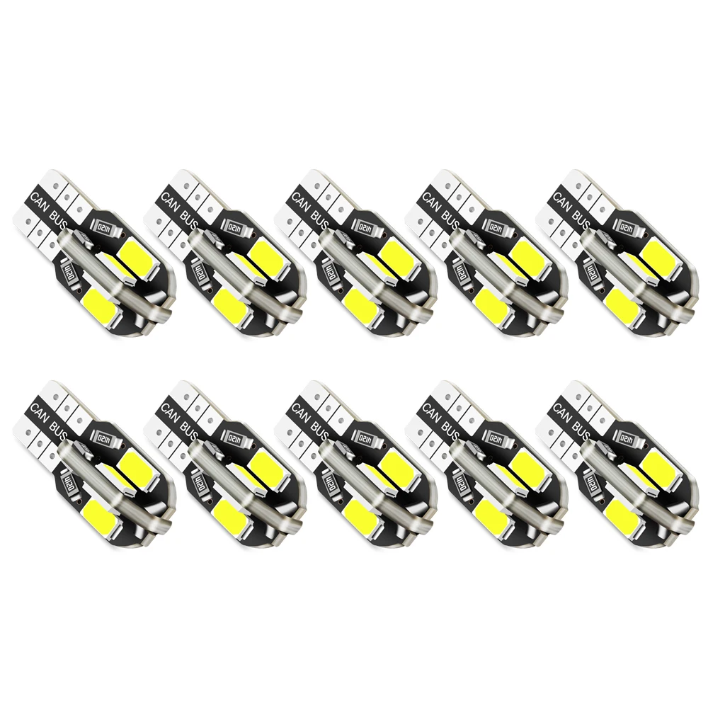 5 шт. светодиодная лампа T10 W5W 2825 для салона Mercedes Benz W203 W211 W204 W210 W124 AMG CLA W212 W202 W205 W220