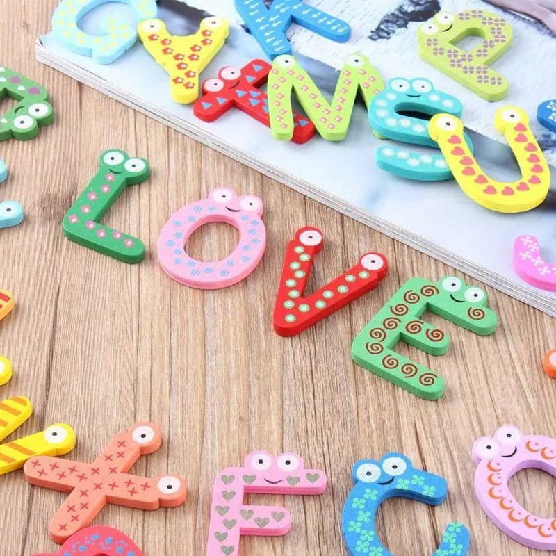 Wooden Fridge Magnet Children Magnetic Sticker Classroom Office Whiteboard Gadget 26 Alphabet Intelligence Development Toy Kids Wooden Fridge Magnet Children Magnetic Sticker Classroom Office Whiteboard Gadget 26 Alphabet Intelligence Development Toy Kids