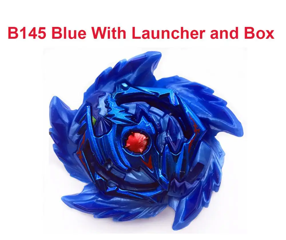 Новейший Золотой Beyblade Burst GT B140 B144 B145 с коробкой из металла Fusion God Spin Top игрушка подарок для мальчика - Цвет: b145 blue with box