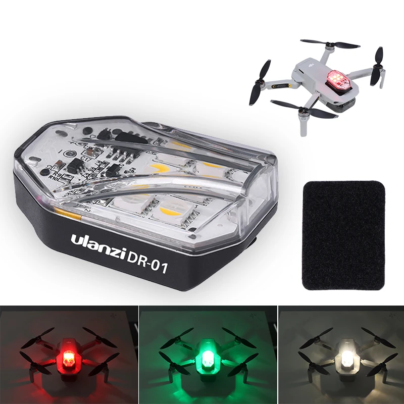 Ulanzi DR 01RGB Dji MAVIC Mini Pro Mavic Air 2 Mavic Pro Platinum Drone światło stroboskopowe wyszukiwanie oświetlenie nocna nawigacja|Zestawy akcesoriów do dronów| - AliExpress