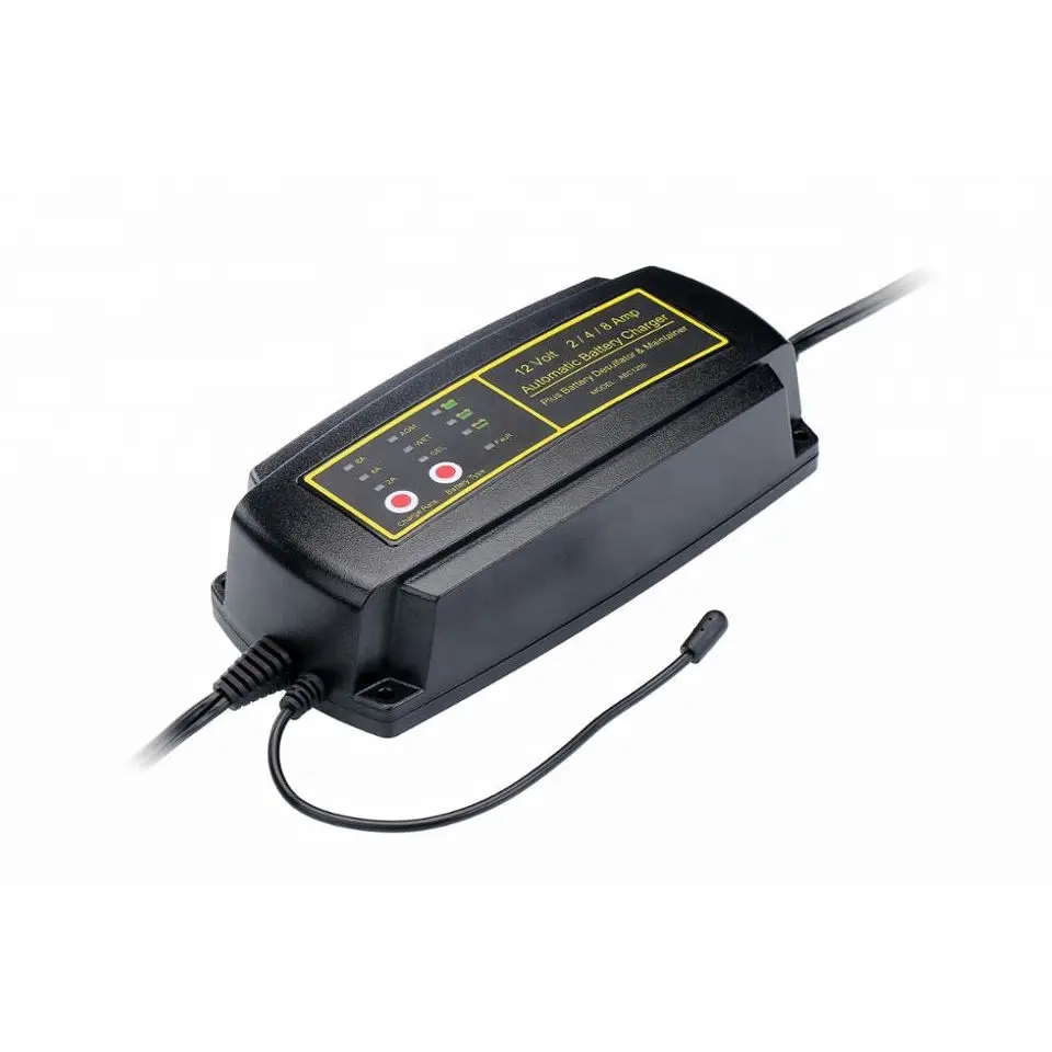 

12V 8A Intelligent motorbike desulfator bus smart car battery charger