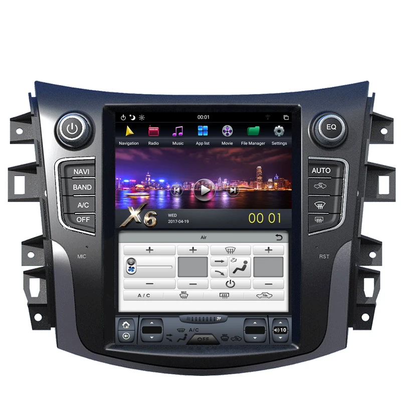 Cheap NAVITOPIA 10.4inch 4G+64GB Tesla Style Vertical Screen Android 8.1 Car DVD GPS Navigation for Nissan Terra Navara/NP300 10