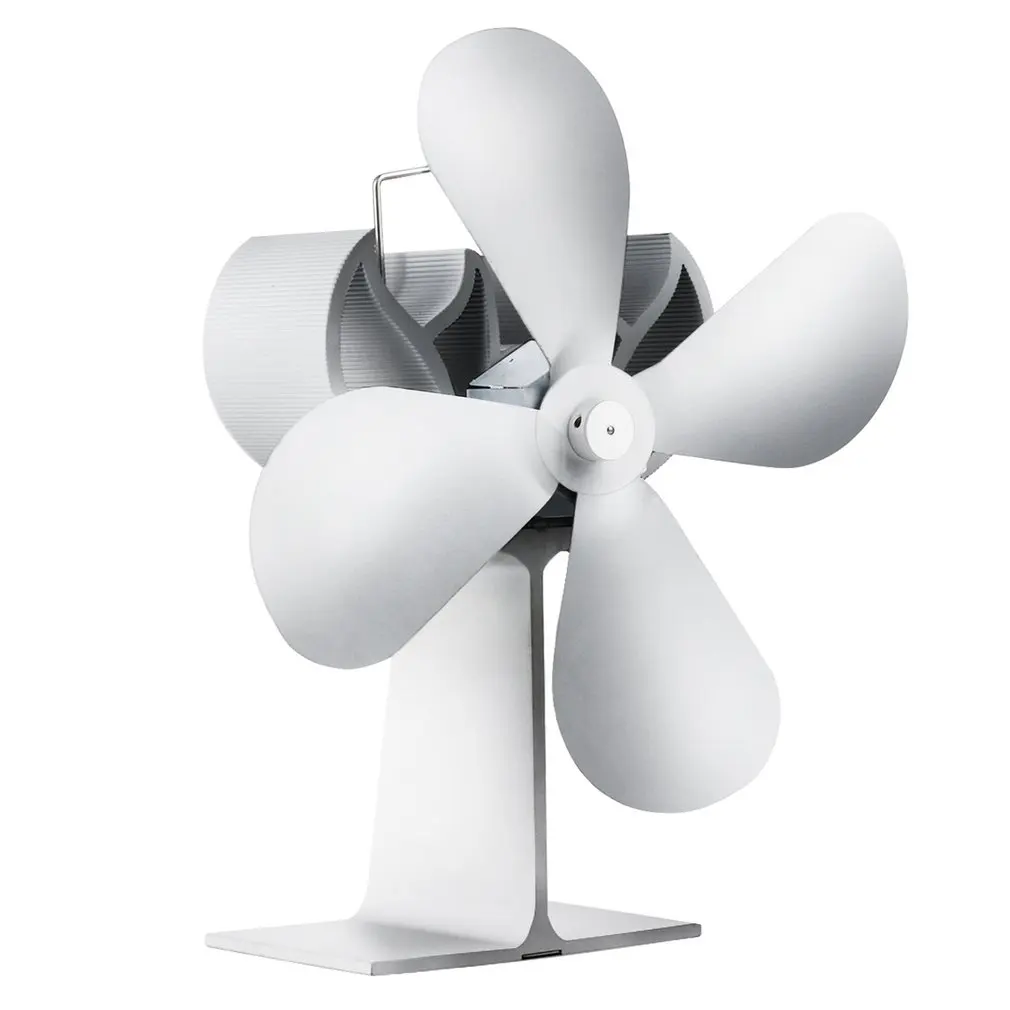 

Thermal Power Fireplace Fan Heat Powered Wood Stove Fan Log Wood Burner Ecofan Four-leaf Fans Efficient Heat Distribution