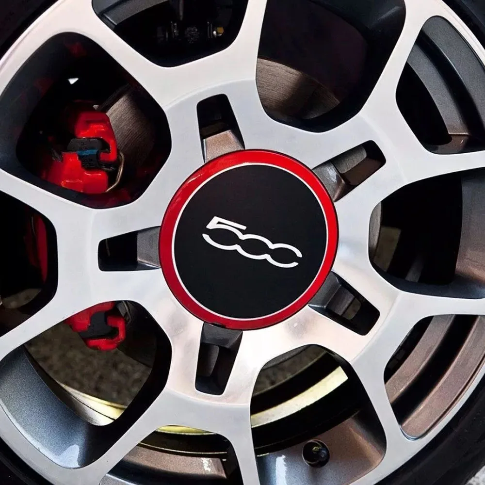 Колпачок ступицы колеса из сплава Gzhengtong 133 мм 1 шт. для Fiat 500 Abarth 68078419AC 68078421AC черный