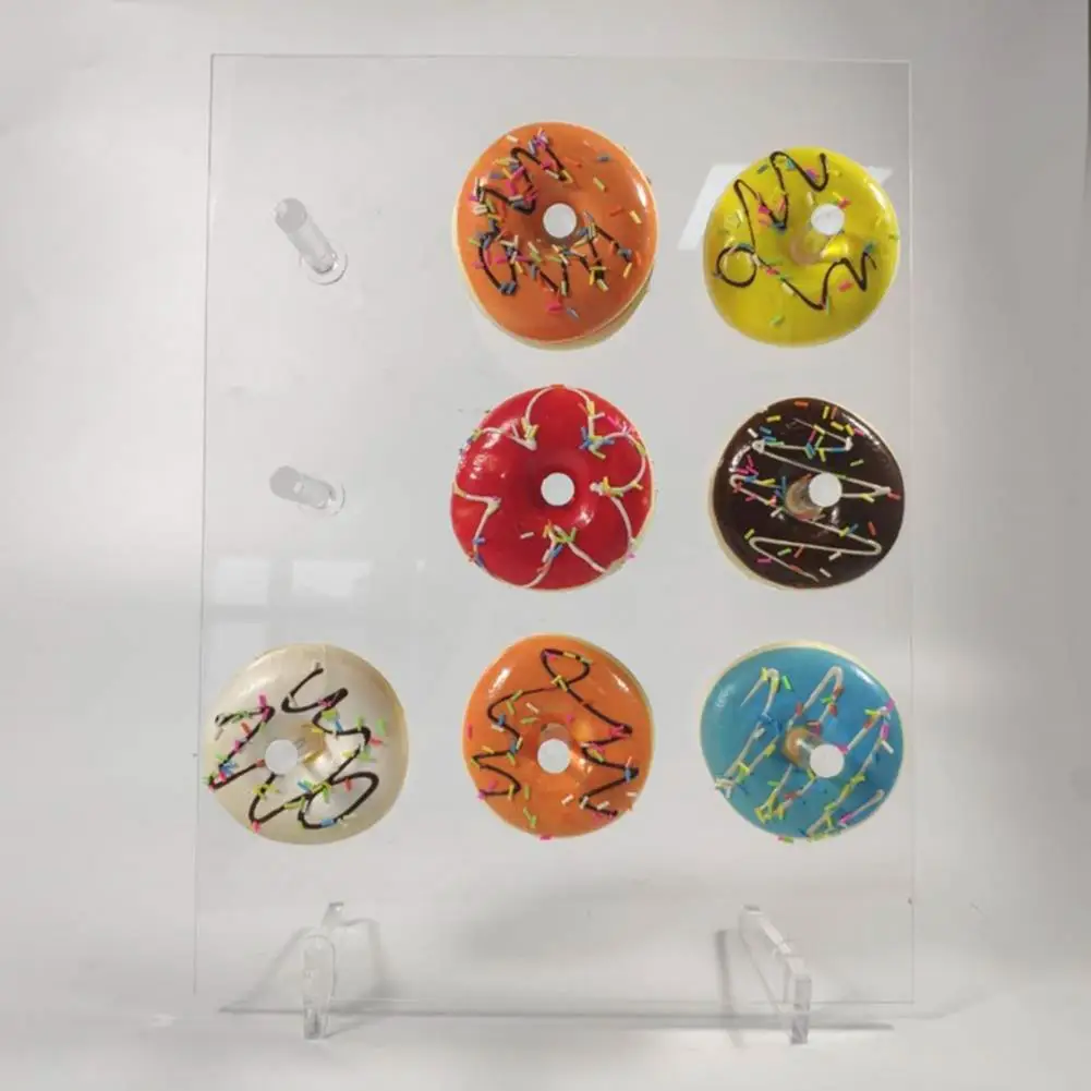  Acrylic Donut Wall Holds Stand Reusable Table Donut Rack Display for Wedding Decoration Birthday Pa