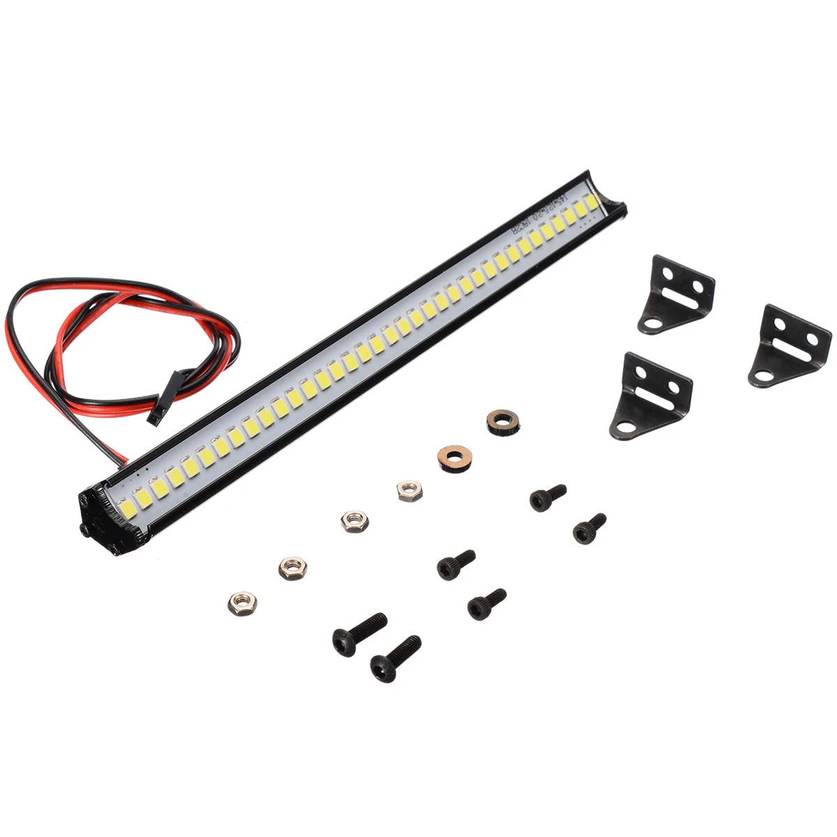 1 PC Super Bright 36 LED Roof Light Lamp Bar Metal RC Truck Crawler Roof Light For 1:10 RC Crawler Accessories