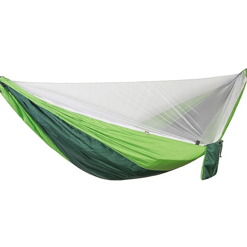 Двойной гамак москитная сетка Кемпинг висячая кровать спальный нейлоновая сетка комплект