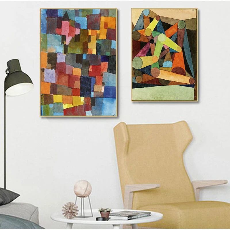 

Paul Klee Classic Abstract Style Modern Decoration Art Canvas Print Painting Poster Wall Pictures for Living Room Bedroom Home