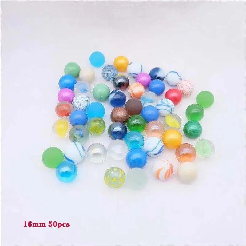50/100/150/200PCS glass ball 16 mm cream console game pinball machine cattle small marbles pat toys parent-child machine beads 7
