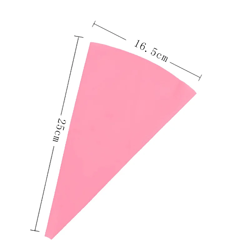 1 шт. кондитерский мешок силиконовый кондитерский мешок для обледенения Крем кондитерский мешок сопло DIY украшения торта выпечки украшения инструменты для торта помадка - Цвет: pink XS
