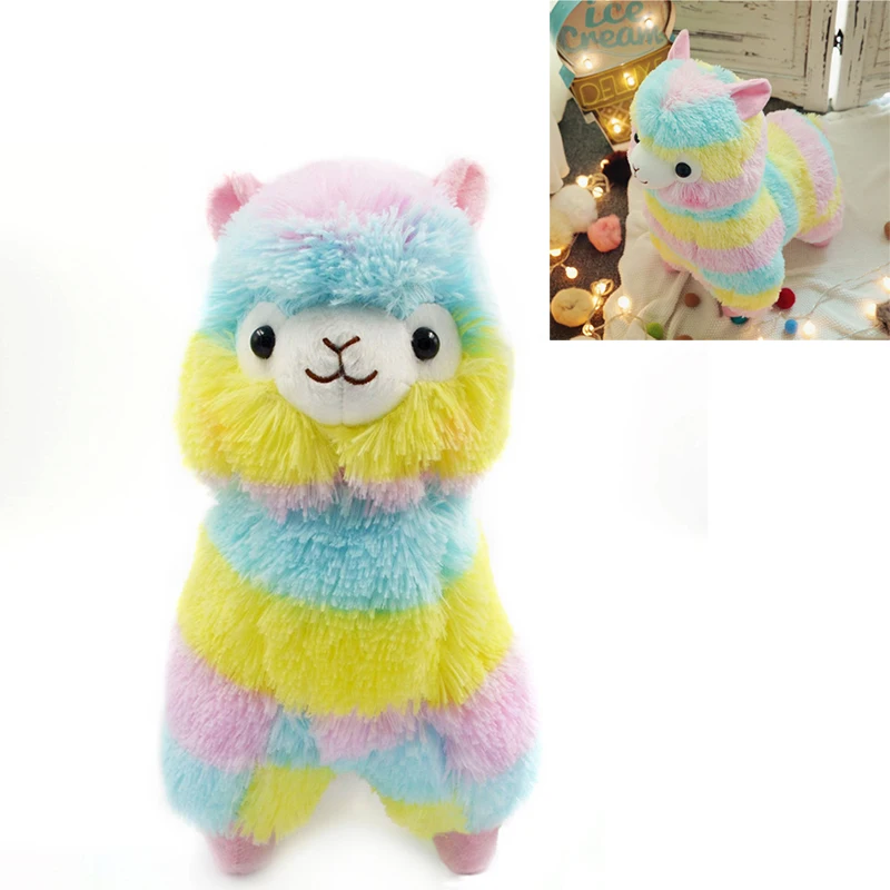 

18CM Colorful Kawaii Alpaca Llama Soft Plush Alpaca Baby Doll Gift Cute Toys