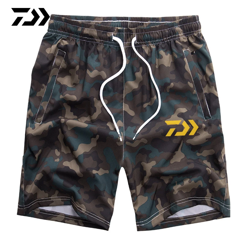Daiwa летние рыболовные шорты дышащая уличная одежда пляжные свободные быстросохнущие Мужская рыболовная одежда Беговые Брюки рыболовные шорты