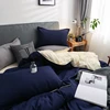 Nordic Double Color Bedding Set Single Queen King Duver Cover Set 240x220 Bed Sheet Bed Linen Pillowcase Gray Pink Quilt Covers ► Photo 2/6