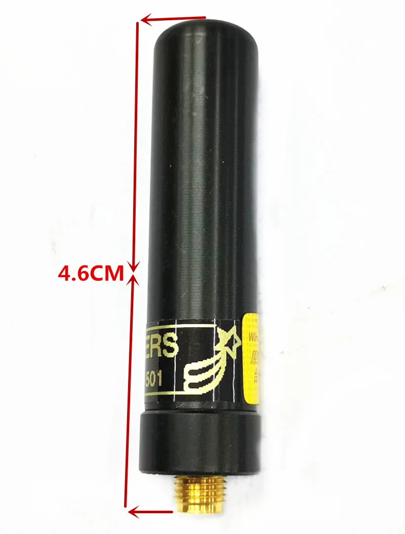Sma501s УФ двухступенчатая рация антенна мини ультра короткая 4,6 см для baofeng UV5R UV82 UV6R радио