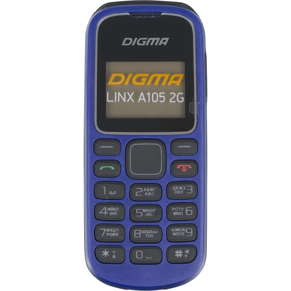 Мобильный телефон DIGMA A105 2G Linx, темно-синий