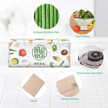 

3 pcs Roll Kitchen Towel Reusable Multifunction Hands Wiping Dish Dry Wet Washable Absorbent Anti Oil and Water Cleaning Paper