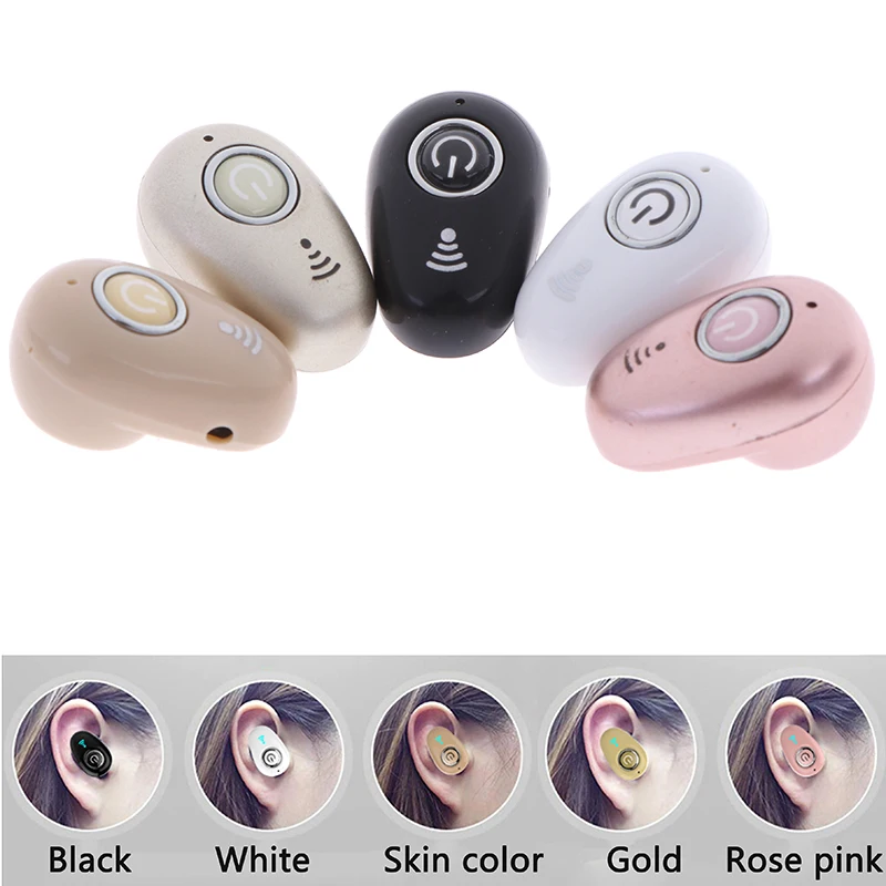 

S650 Mini Bluetooth Earphone Wireless Headphone In-Ear Invisible Earbuds Handsfree Headset Stereo with Mic for Phone