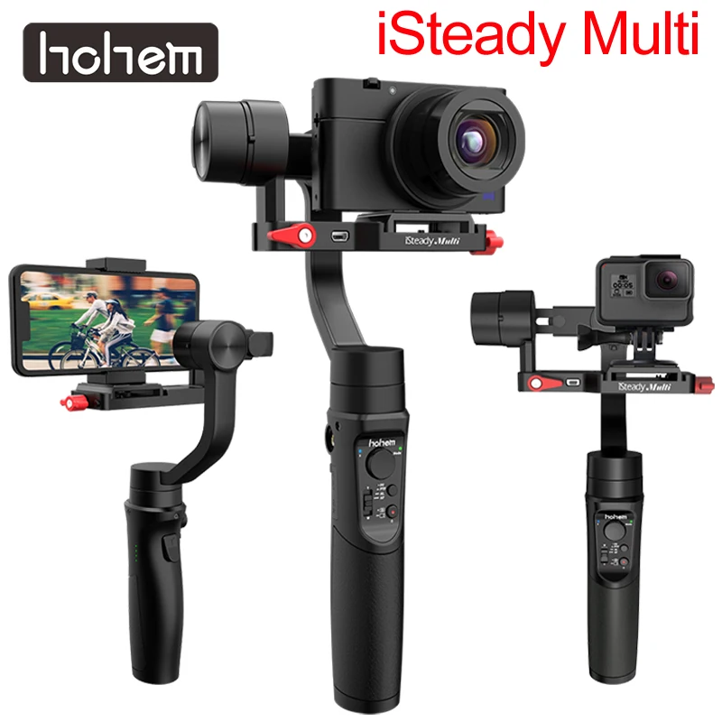 

Hohem iSteady Multi 3-Axis Handheld Gimbal Stabilizer for Phone Gopro hero 7 6 Sony Mirrorless Action Camera Pk Crane M2 pro