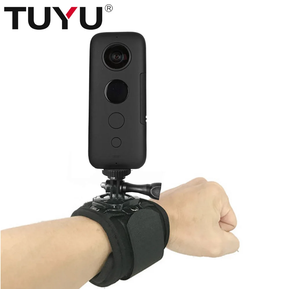 Ручной ремешок TUYU с поворотом на 360 градусов для Insta One X GoPro Hero 8 7 5 6 Xiaomi Yi 4