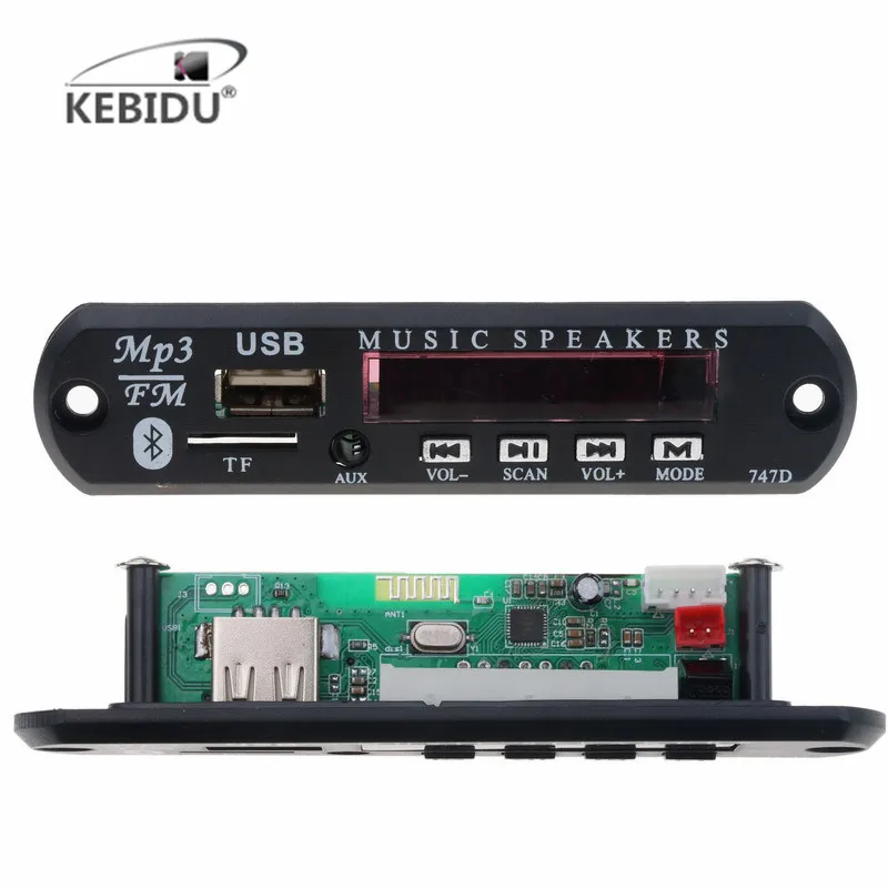 Автомобильный USB Bluetooth MP3 плеер Kebidu декодер плата с дистанционным управлением FM Aux