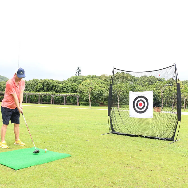 US $100.40 Multifunctional strike net with target target cloth practice net outdoor golf training net catch net