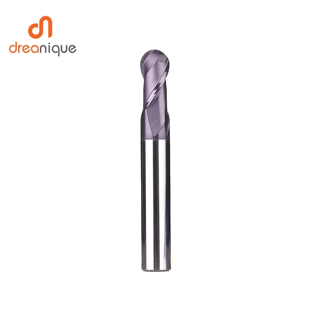 1 шт. шаровая Концевая фреза 2 флейты R0.5 R6.0 фрезерный станок с ЧПУ для обработки