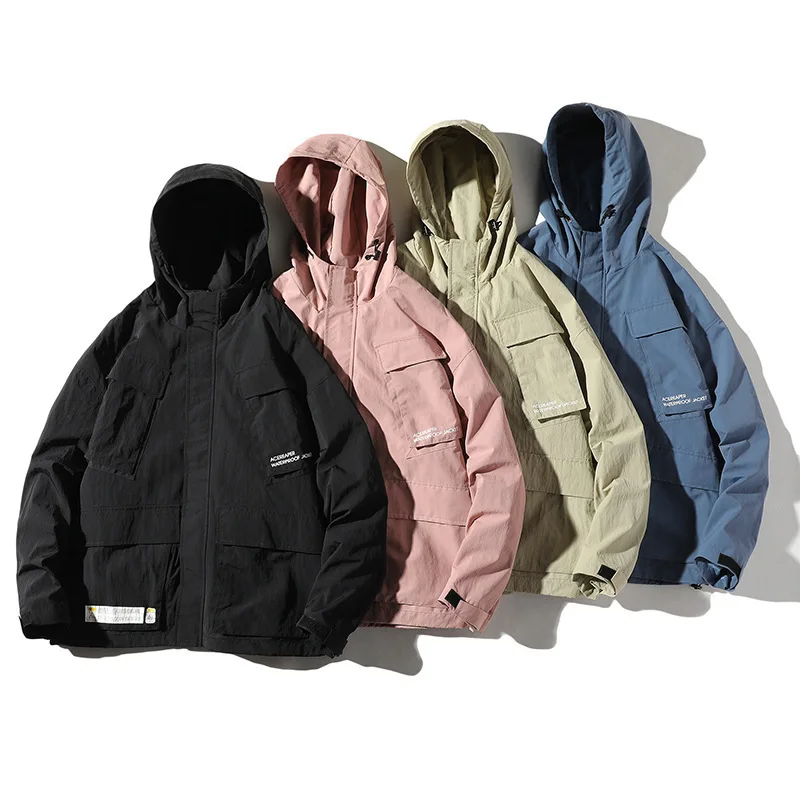 

2019 New Style Japanese-style Origional MEN'S Coat Autumn And Winter Loose-Fit Multi-pockets Tooling Jacket Men's Casual Hoodie