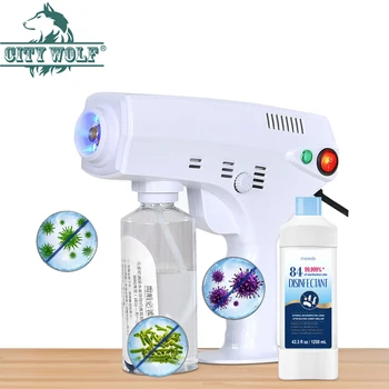 Price Nano Steam Spray Gun Disinfection Gun With 84 Disinfection Spray Deodorization Disinfection Atomizer Hair 110v220v EU/US Plug