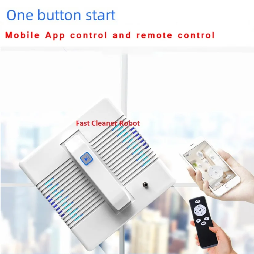  Newest Smartphone App Control Automatic Window Glass Cleaner Robot Glass Vacuum Cleaner robot with 
