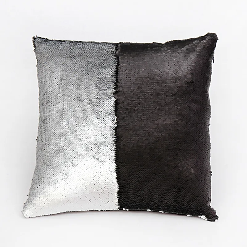 gray black DIY модный роскошный двухцветный чехол с блестками Континентальный декоративный чехол с русалочкой - Color: gray black