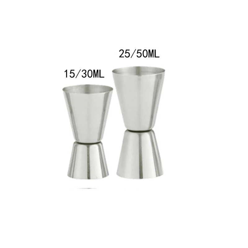 15I30ML 25I50ML Коктейльный барный шейкер из нержавеющей стали, инструмент с ситечком, ложка-мешалка, нож Channle, щипцы для льда, мерная чашка - Цвет: 15I30ML 25I50ML