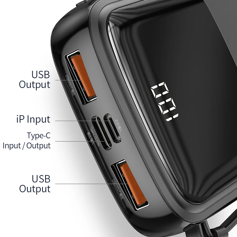 Baseus, 10000 мА/ч, мини внешний аккумулятор, портативный USB C PD, быстрое зарядное устройство, 10000 мА/ч, внешний аккумулятор для iPhone 11 Pro Max, Xiaomi, внешняя батарея