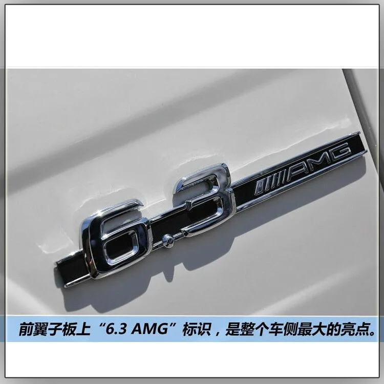 

Car Stickers Metal 5.5 6.3 3.2 Displacement Car Logo C63 Modified AMG Car Logo Fender Car Stickers