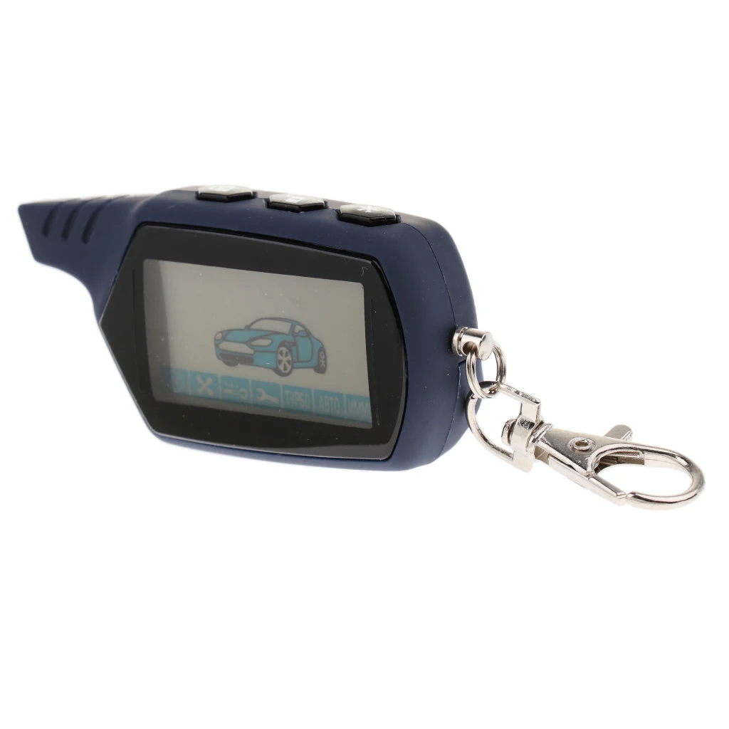 A91 LCD Remote Controller with Keychain for StarLine A91 Car Alarm System - Grey
