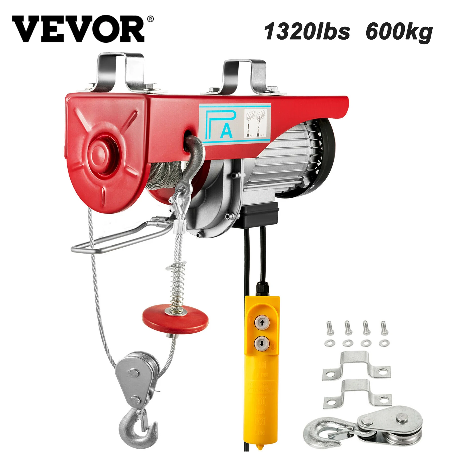 VEVOR 1320 фунтов 600 кг Электрический подъемный кран новый портативный подъемник