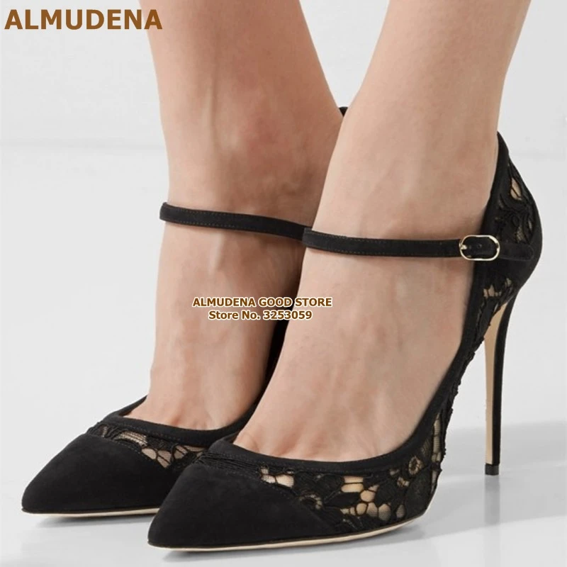 pointed toe mary jane heels