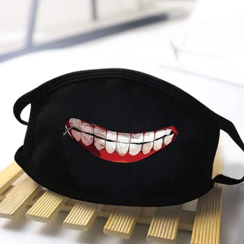 

Masks One Piece Simple Cartoon Masks Washable High Quality Anti Haze Polyester Mens/Women Skin-Friendly Male Dust Proof Masks