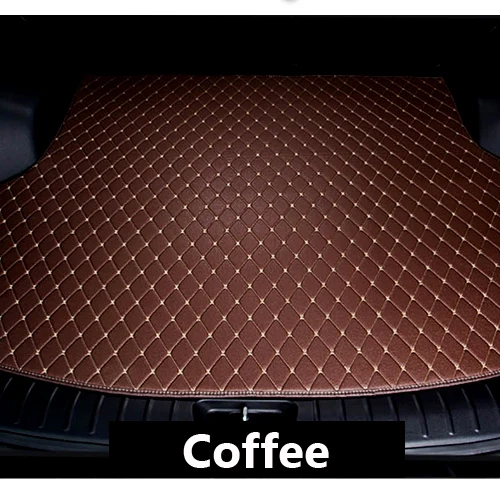 Car Leather Trunk Mat For Volvo XC60/XC40/XC90/V60/S60/S90l/V40/V90 2023 2024 Custom Trunk Liners Luggage Bin Luggage Mats Protector Car Interior Accessories,Black Style