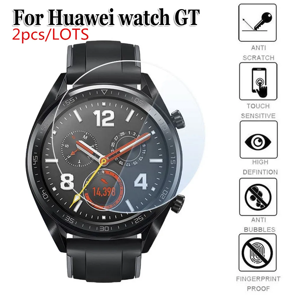 Новинка, 2 шт., для huawei Watch GT 2, 46 мм, 42 мм, закаленное стекло, защита экрана, защитная пленка, защита от взрывов, защита от осколков