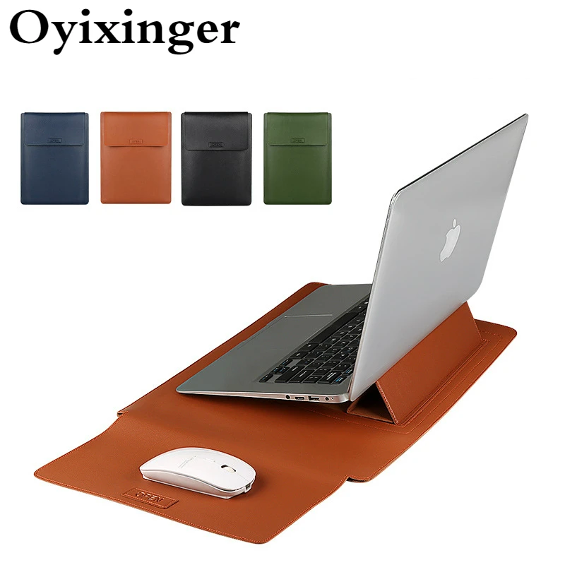Многофункциональный чехол для ноутбука Oyixinger Для 13 3-15 6 дюймов Macbook кожаный