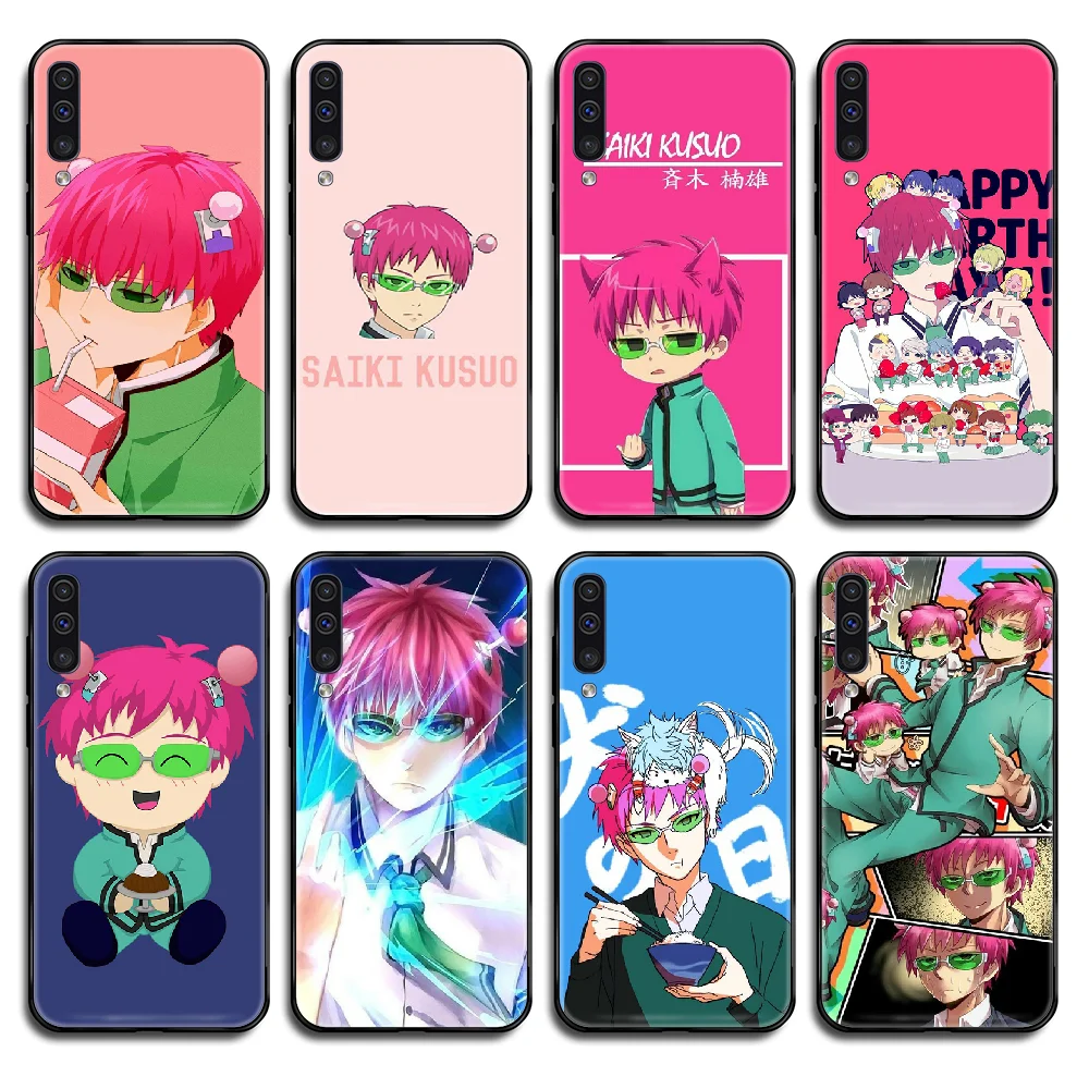 Чехол для телефона Saiki Kusuo no Psi Nan чехол Samsung Galaxy A C Note 3 4 5 6 7 8 10 20 40 50 70 E S Plus Pro черный |