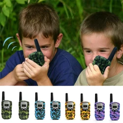 Walkie talkie Radio portable pour enfants, longue portée, UHF 446MHz, 8 canaux, cadeau de noël, 2 pièces 
