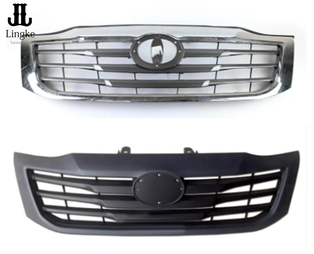 

FRONT GRILLE GRILL MATT MATTE BLACK FOR TOYOTA HILUX VIGO CHAMP MK7 2012 2013 2014