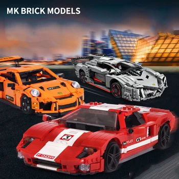 

Mould King MOC GT3 RSR Speed Racing Sport Car Creative Idea Series Model Building Blocks Bricks Kids Toys Gift 13129